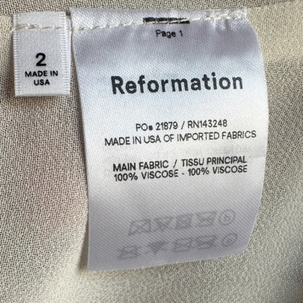NWT Reformation Christine Mini Dress In The Maureen Flower Print Romantic Rose 2 - Picture 4 of 5